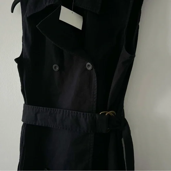 NEW Sample Eileen Fisher Double Breasted Belted Tencel Dress - Picture 2 of 6